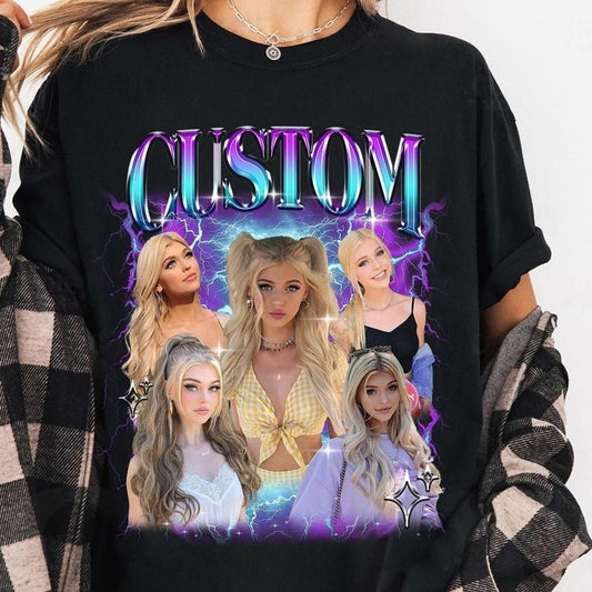 Custom Bootleg Girlfriend Boyfriend Shirt, Custom face shirt, custom rap shirt, personalized face shirt, custom fan shirt...