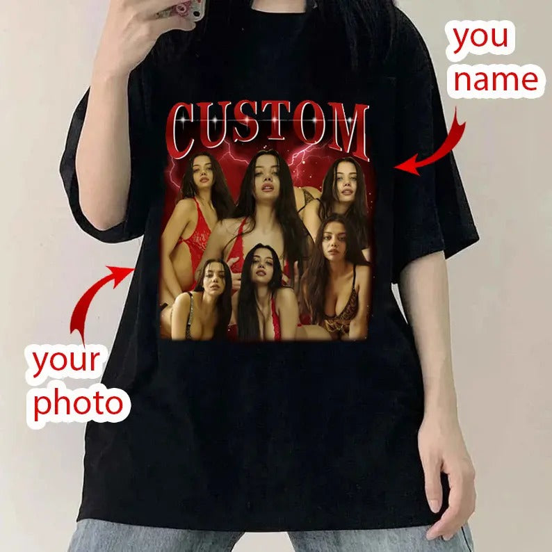 Custom Bootleg Rap Tee Shirt, Personalized Photo Bootleg Shirt, Custom Your Own Bootleg Idea, HL37 Hoodie, Sweatshirt