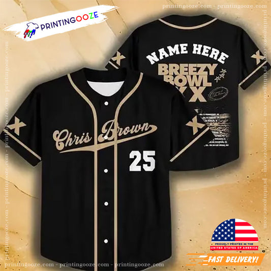 Custom Breezy Bowl XX 2025 Baseball Jersey