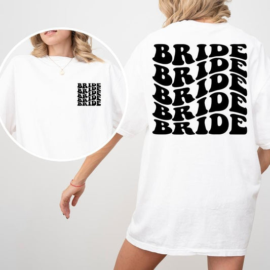 Custom Bride Shirt, Custom Waved Bach Shirt, Bachelorette Party Shirt, Bridal Gift, Honeymoon Gift, Bachelorette Party,...