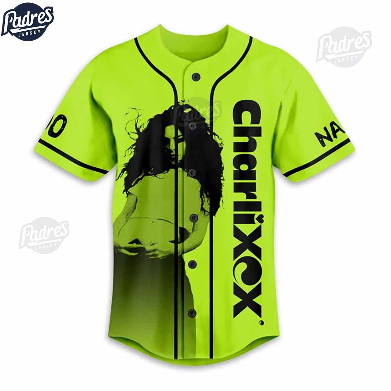 Custom Charli XCX Baseball Jersey - Padres Jersey Oasis: Elevate Your Baseball Style Game T-Shirts, Hoodie,... (Image 2)