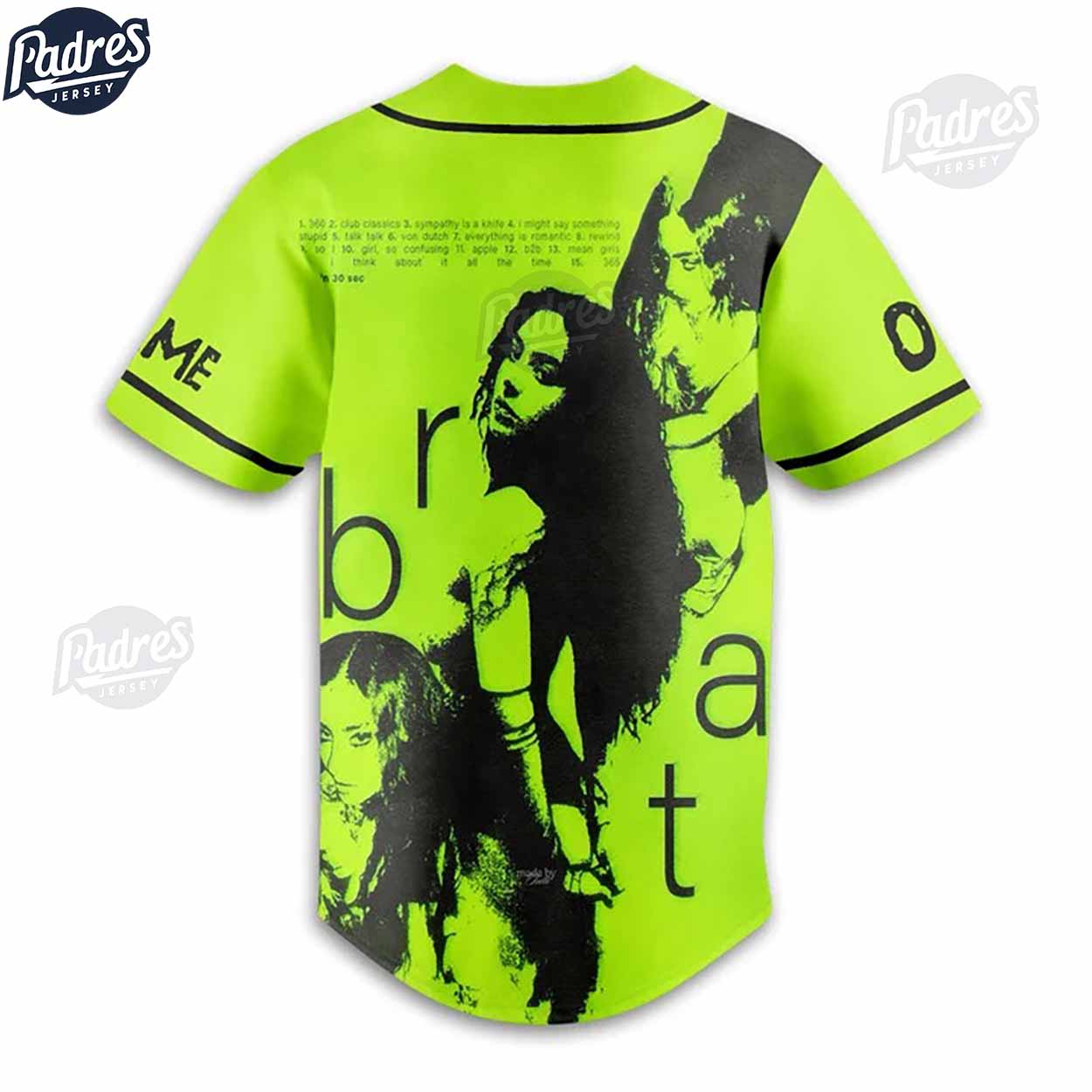 Custom Charli XCX Baseball Jersey - Padres Jersey Oasis: Elevate Your Baseball Style Game T-Shirts, Hoodie,... (Image 3)