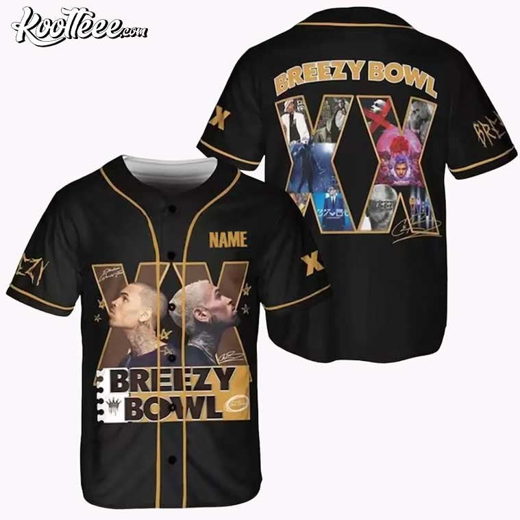 Custom Chris Brown Breezy Bowl XX Baseball Jersey
