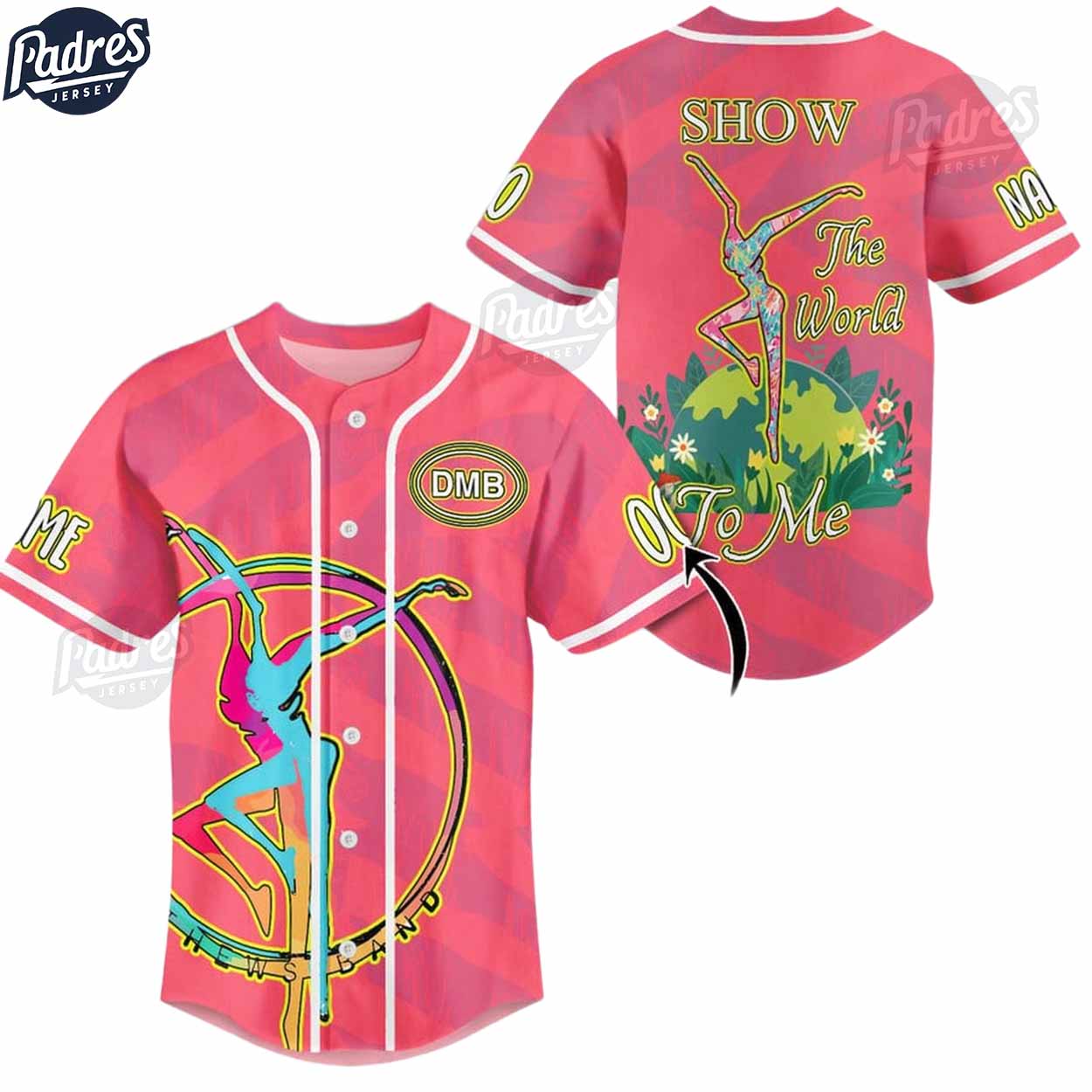 Custom Dave Matthews Pink Baseball Jersey - Padres Jersey Oasis: Elevate Your Baseball Style Game T-Shirts, Hoodie,...