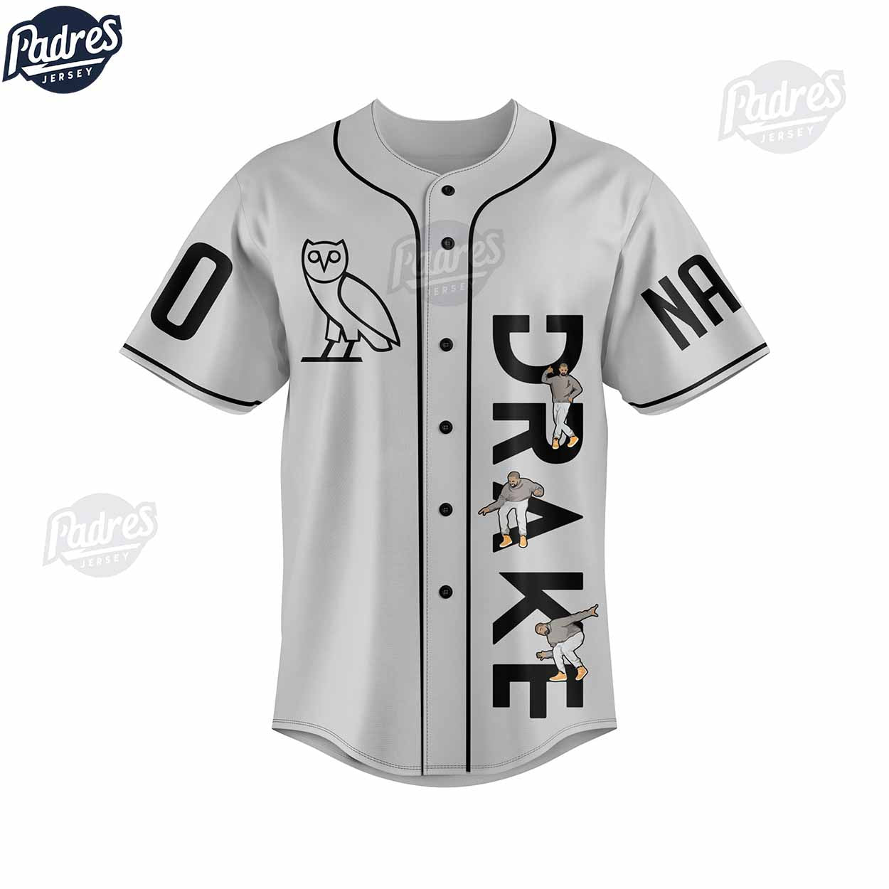 Custom Drake Push Up Baseball Jersey - Padres Jersey Oasis: Elevate Your Baseball Style Game T-Shirts, Hoodie,... (Image 2)