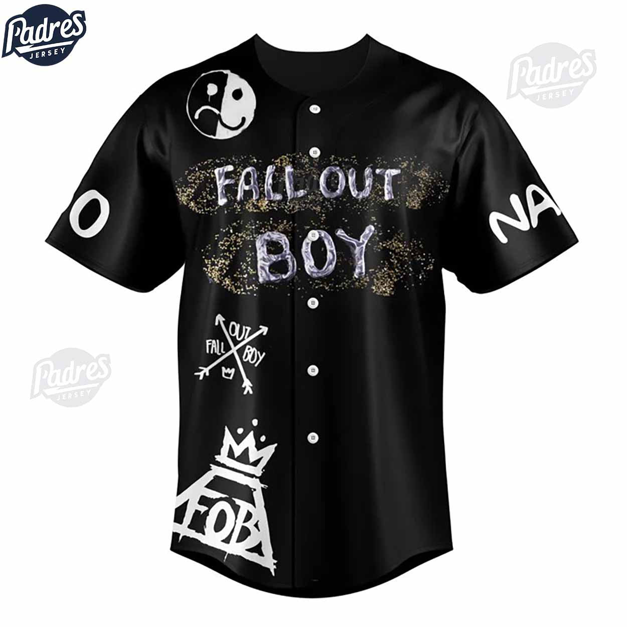 Custom Fall Out Boy You Are What You Love, Not Who Loves You Baseball Jersey - Padres Jersey Oasis: Elevate... (Image 2)