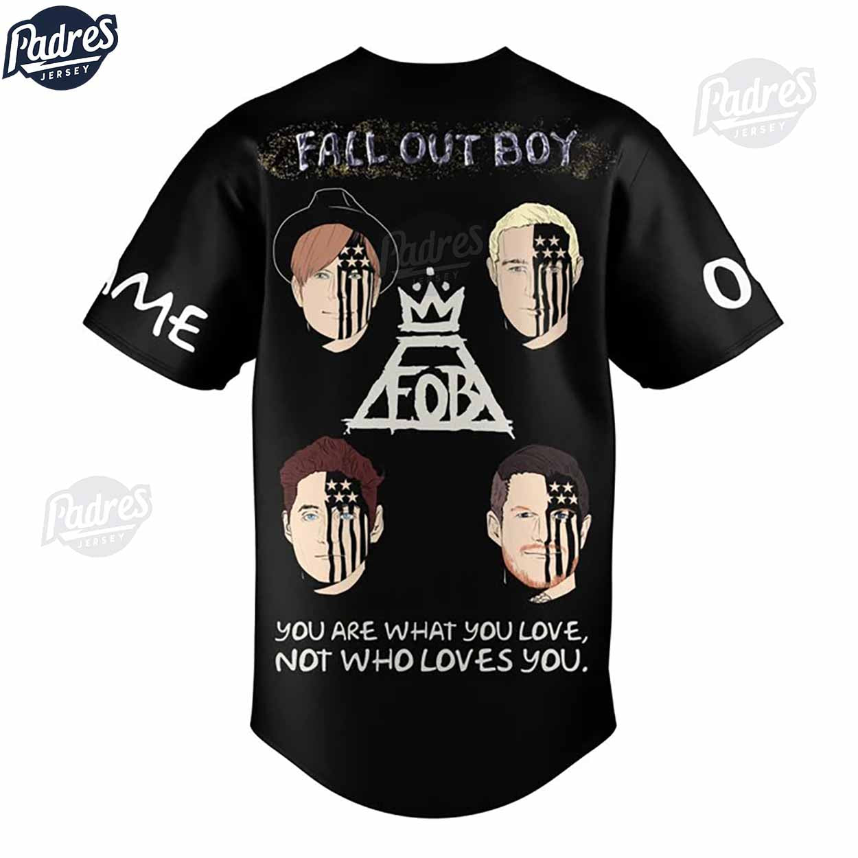 Custom Fall Out Boy You Are What You Love, Not Who Loves You Baseball Jersey - Padres Jersey Oasis: Elevate... (Image 3)