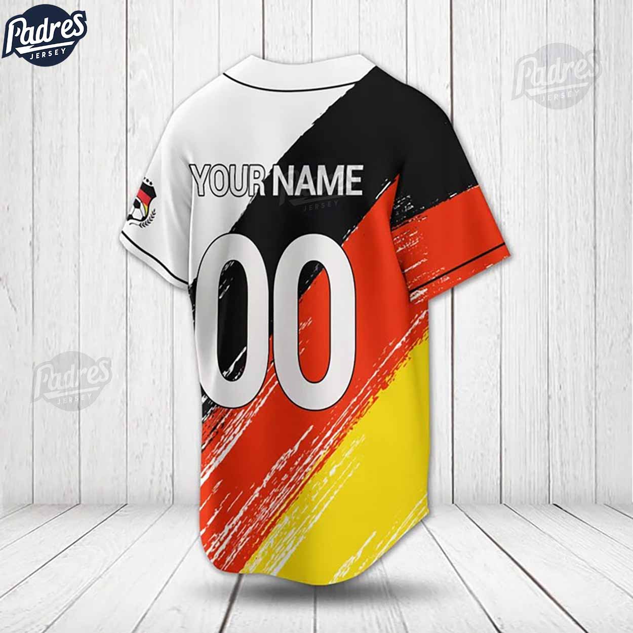 Custom Germany Baseball Jersey Shirt (Image 2)