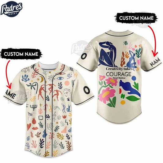 Custom Henri Matisse Baseball Jersey Creativity Takes Courage - Padres Jersey Oasis: Elevate Your Baseball... (Image 1)