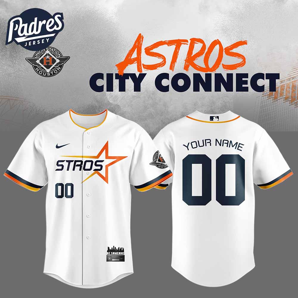 Custom Houston Astros 2025 City Connect Special Edition Purple White Baseball Jersey - Padres Jersey Oasis:... (Image 1)