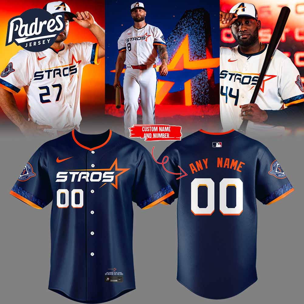 Custom Houston Astros Baseball Jersey City Connect 2025 - Padres Jersey Oasis: Elevate Your Baseball Style Game... (Image 1)