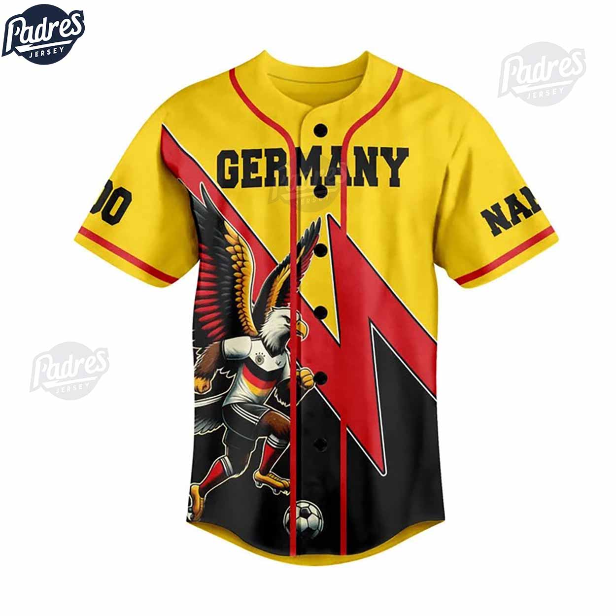 Custom I Am Germany Fan Baseball Jersey Style - Padres Jersey Oasis: Elevate Your Baseball Style Game T-Shirts,... (Image 2)