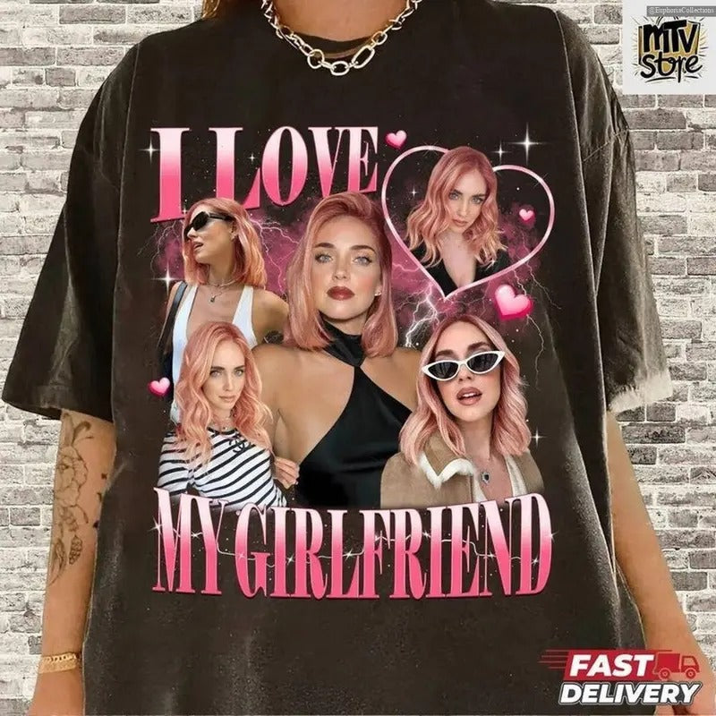 Custom I Love My Girlfriend Boyfriend Photo Valentine T-Shirt Sweater Hoodie, Personalized Picture Gift, Couple Family...