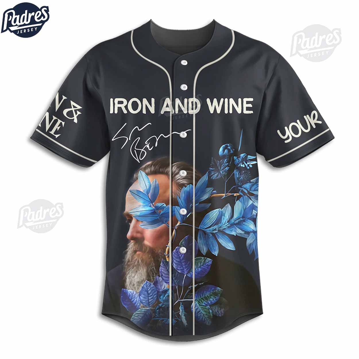 Custom Iron And Wine Light Verse 2024 Baseball Jersey - Padres Jersey Oasis: Elevate Your Baseball Style Game... (Image 2)