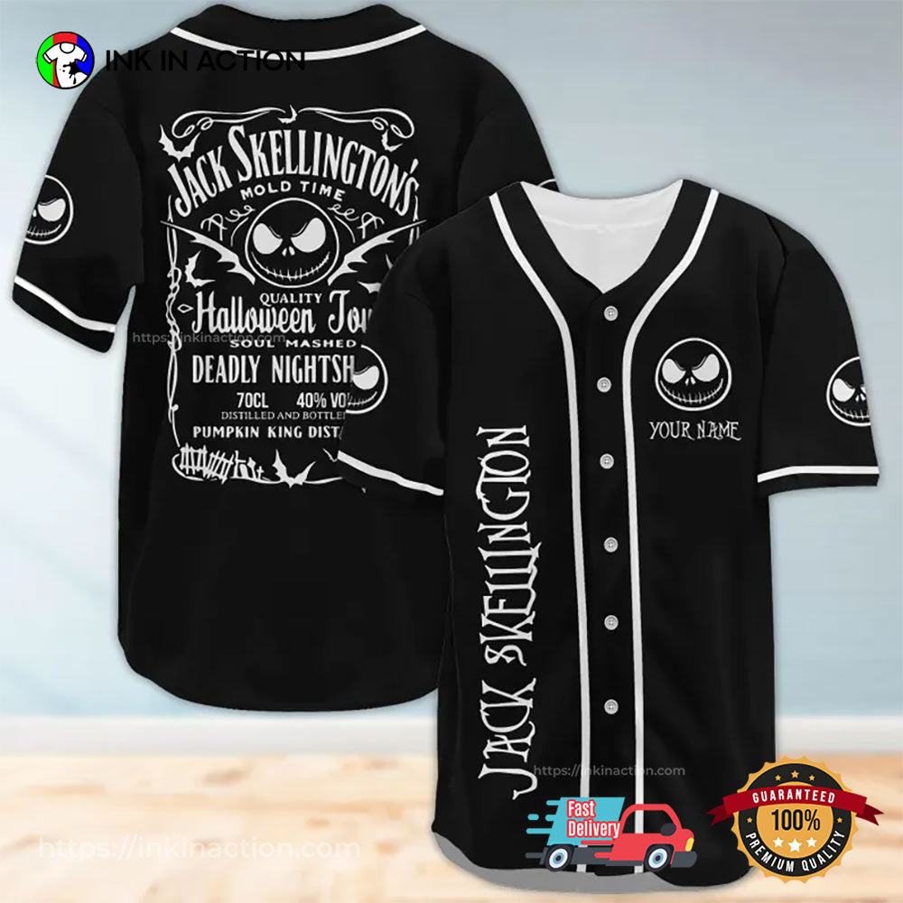 Custom Jack Skellington Baseball Jersey