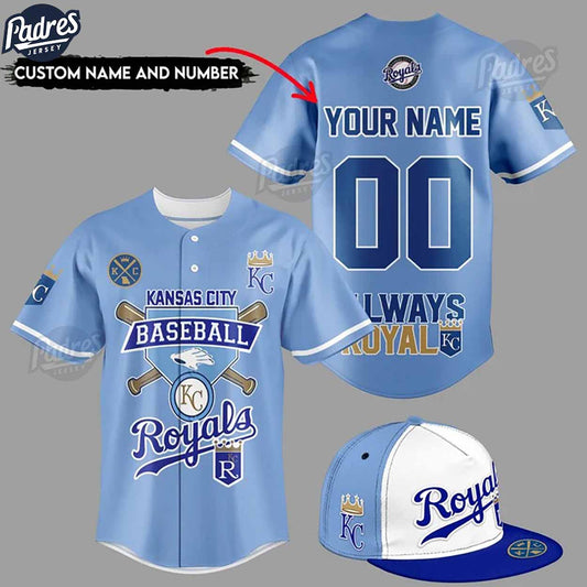 Custom Kansas City Royals Blue Baseball Jersey Gifts - Padres Jersey Oasis: Elevate Your Baseball Style Game... (Image 1)
