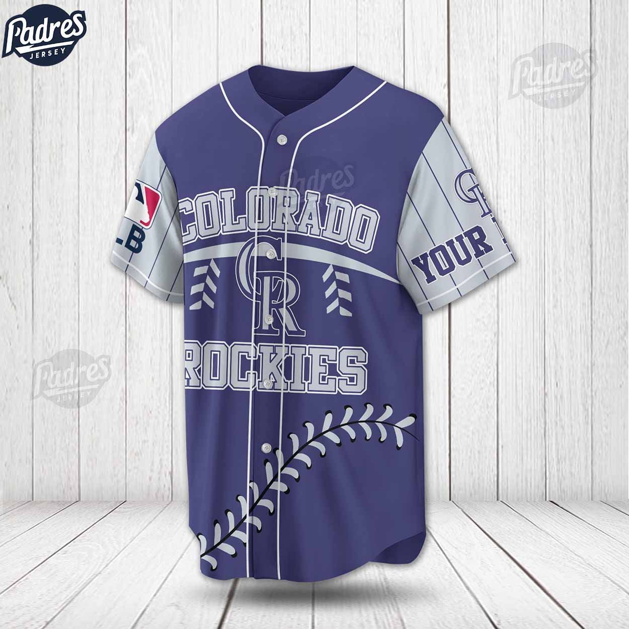Custom MLB Baseball Colorado Rockies Baseball Jersey - Padres Jersey Oasis: Elevate Your Baseball Style Game... (Image 2)