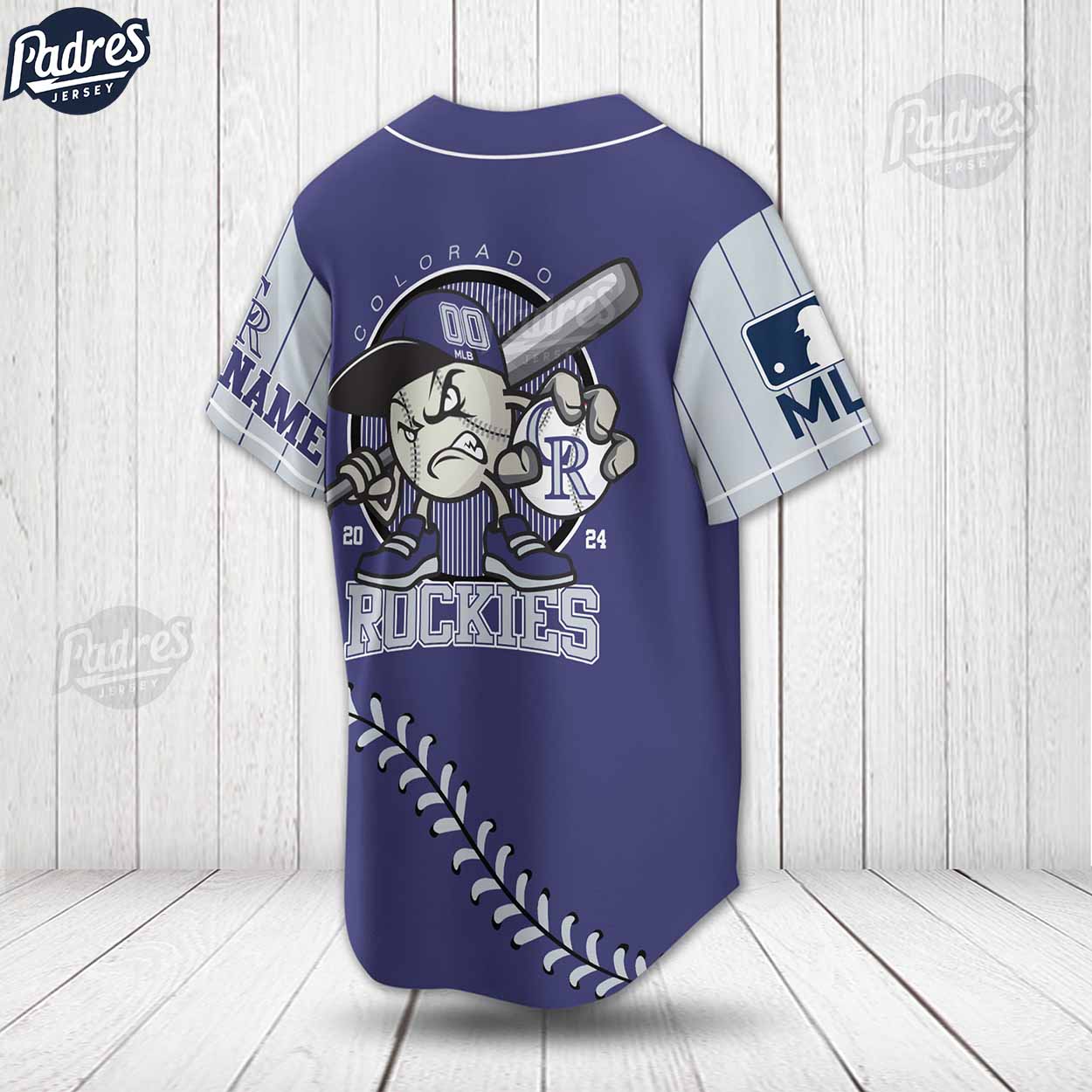Custom MLB Baseball Colorado Rockies Baseball Jersey - Padres Jersey Oasis: Elevate Your Baseball Style Game... (Image 3)