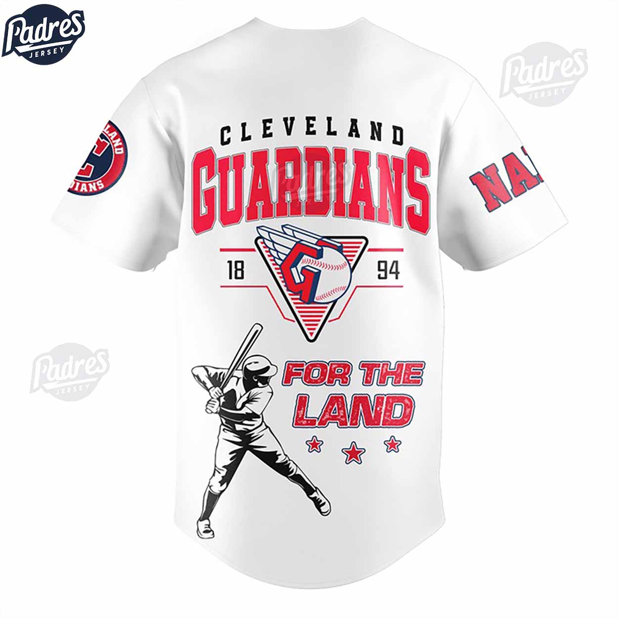 Custom MLB Cleveland Guardians Baseball Jersey Style - Padres Jersey Oasis: Elevate Your Baseball Style Game... (Image 3)