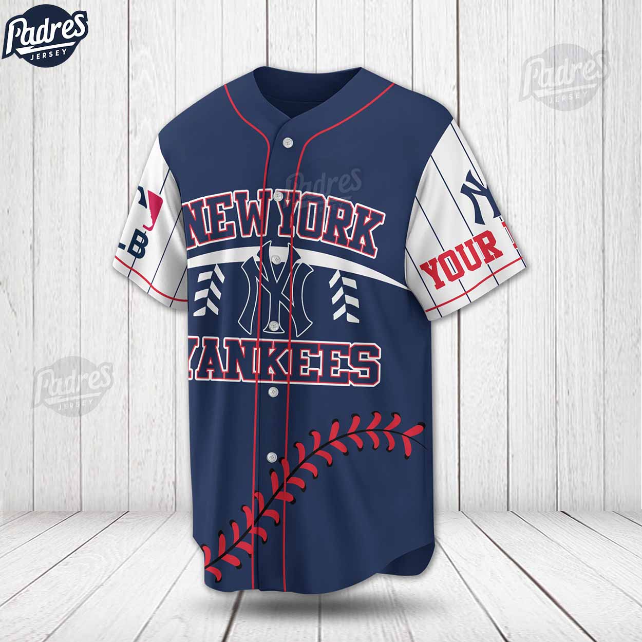 Custom MLB New York Yankees Uniform Baseball Jersey - Padres Jersey Oasis: Elevate Your Baseball Style Game... (Image 2)