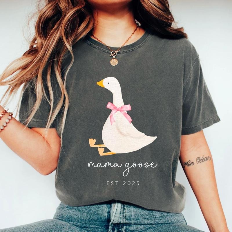 Custom Mama Goose Shirt, Silly Goose Sweatshirt, Cute Mom Shirt, Baby Shower Tee, Pregnancy Reveal Sweater, Mothers Day...