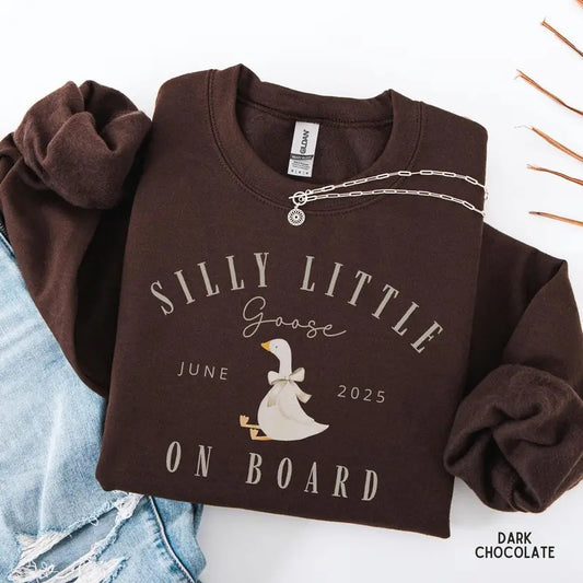 Custom Month Pregnancy Announcement Shirt Cute Pregnant Sweatshirt Personalized Mom To Be Sweater Funny Baby Reveal...