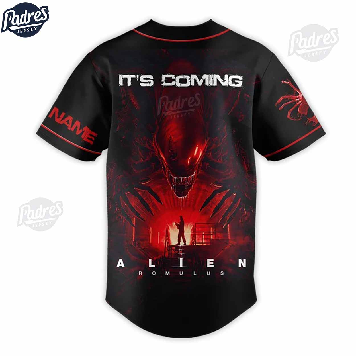 Custom Movie Alien Romulus Baseball Jersey - Padres Jersey Oasis: Elevate Your Baseball Style Game T-Shirts,... (Image 3)