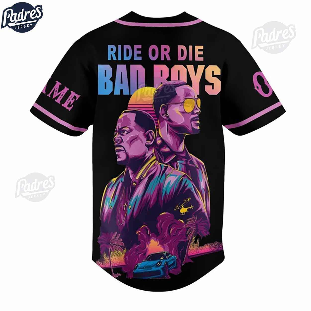 Custom Movie Bad Boys Ride Or Die Baseball Jersey - Padres Jersey Oasis: Elevate Your Baseball Style Game... (Image 2)
