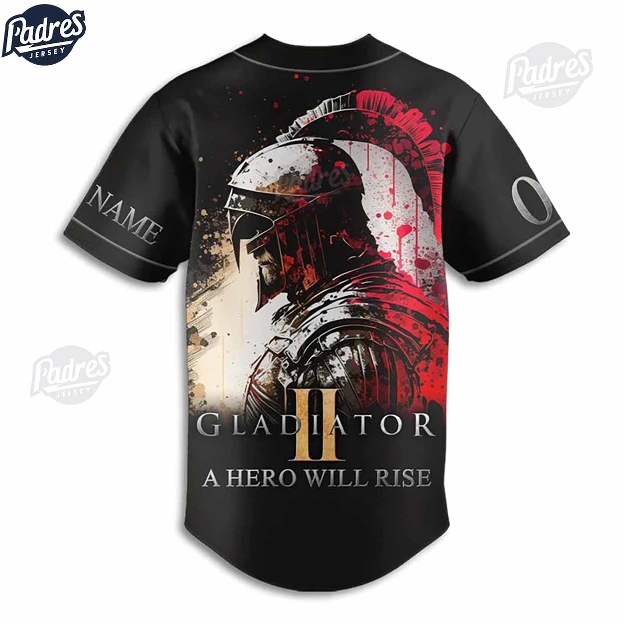 Custom Movie Gladiator Baseball Jersey Style - Padres Jersey Oasis: Elevate Your Baseball Style Game T-Shirts,... (Image 3)