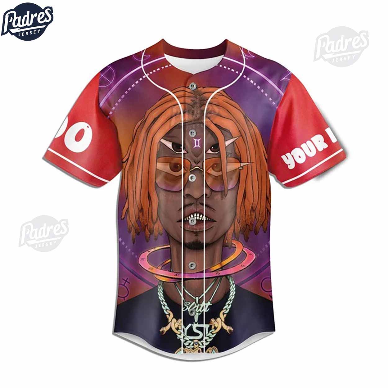 Custom Music Bittersweet Tour 2024 Gunna Baseball Jersey - Padres Jersey Oasis: Elevate Your Baseball Style... (Image 3)