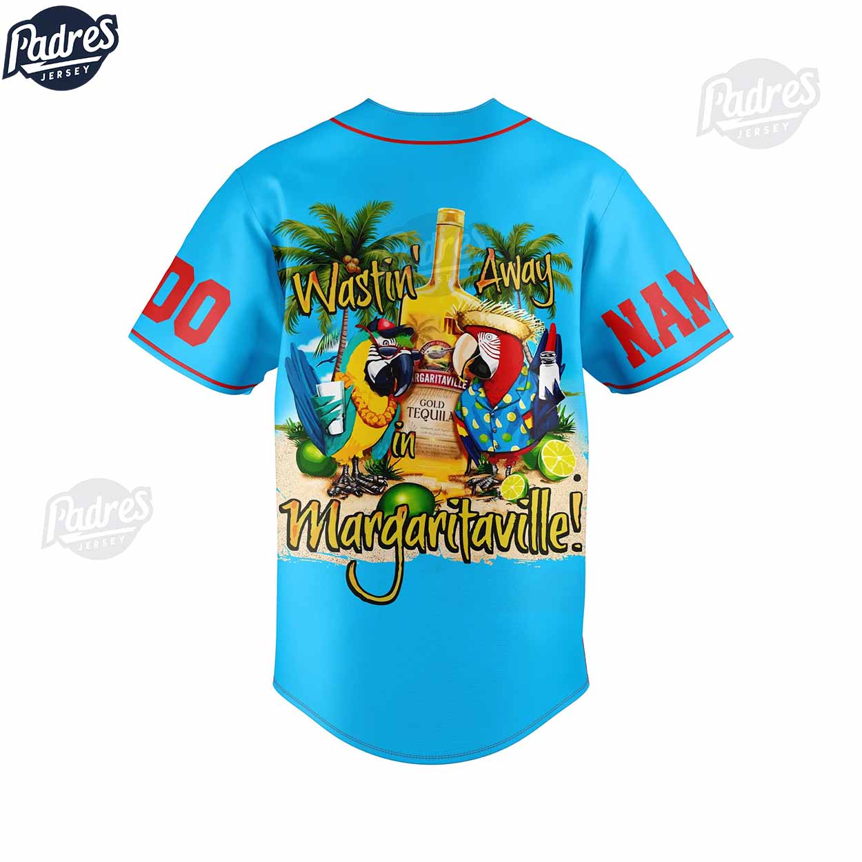 Custom Music Jimmy Buffett Blue Baseball Jersey - Padres Jersey Oasis: Elevate Your Baseball Style Game... (Image 2)