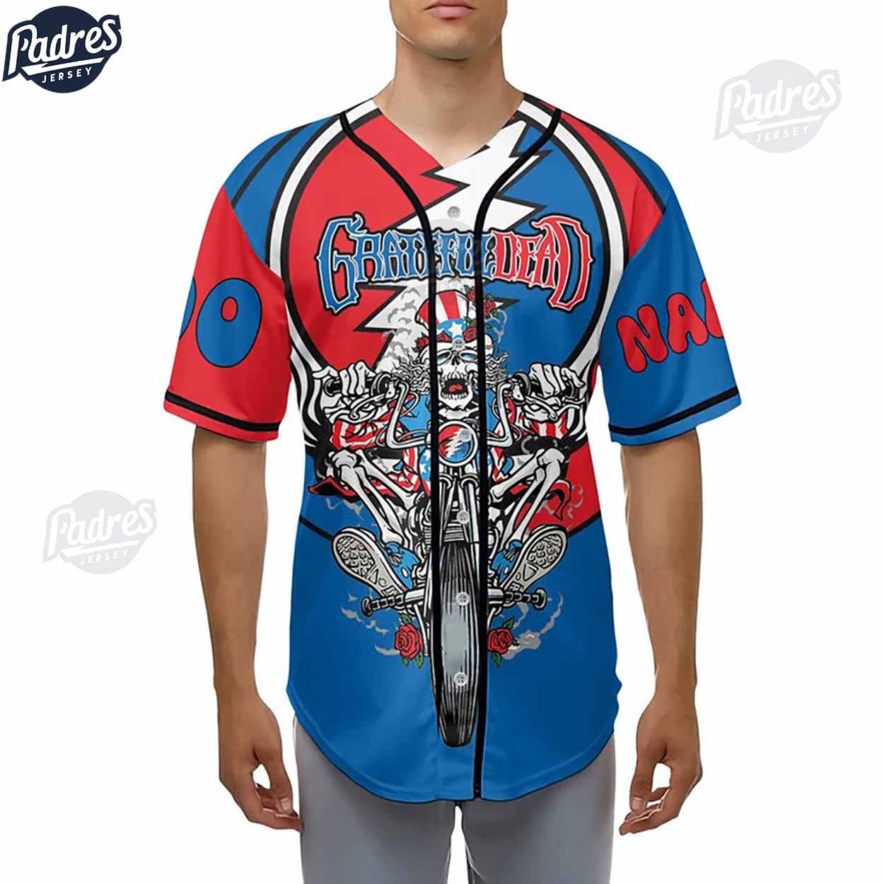 Custom Music Make America Grateful Again Baseball Jersey Style - Padres Jersey Oasis: Elevate Your Baseball... (Image 2)
