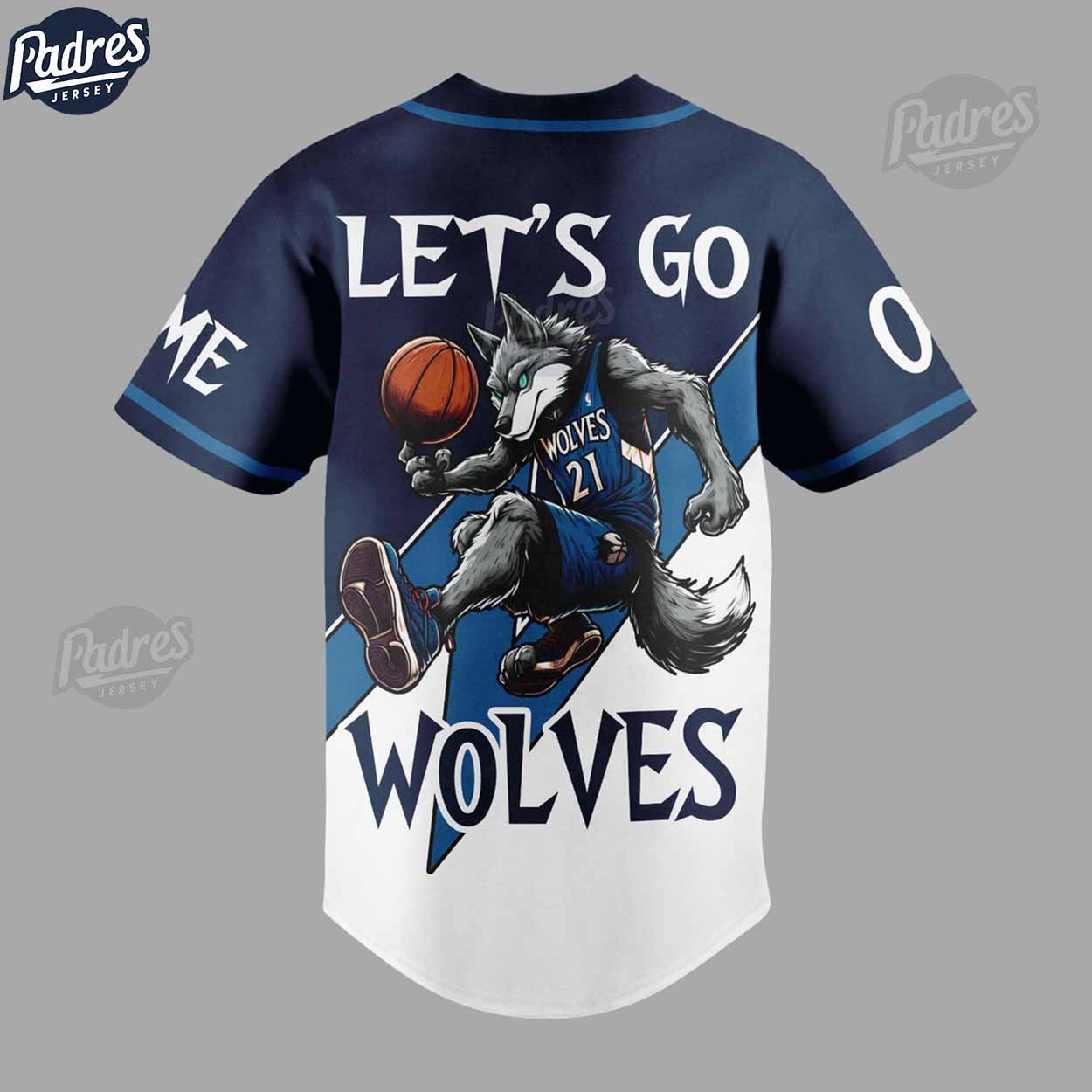 Custom NBA Minnesota Timberwolves Baseball Jersey Style - Padres Jersey Oasis: Elevate Your Baseball Style Game... (Image 3)