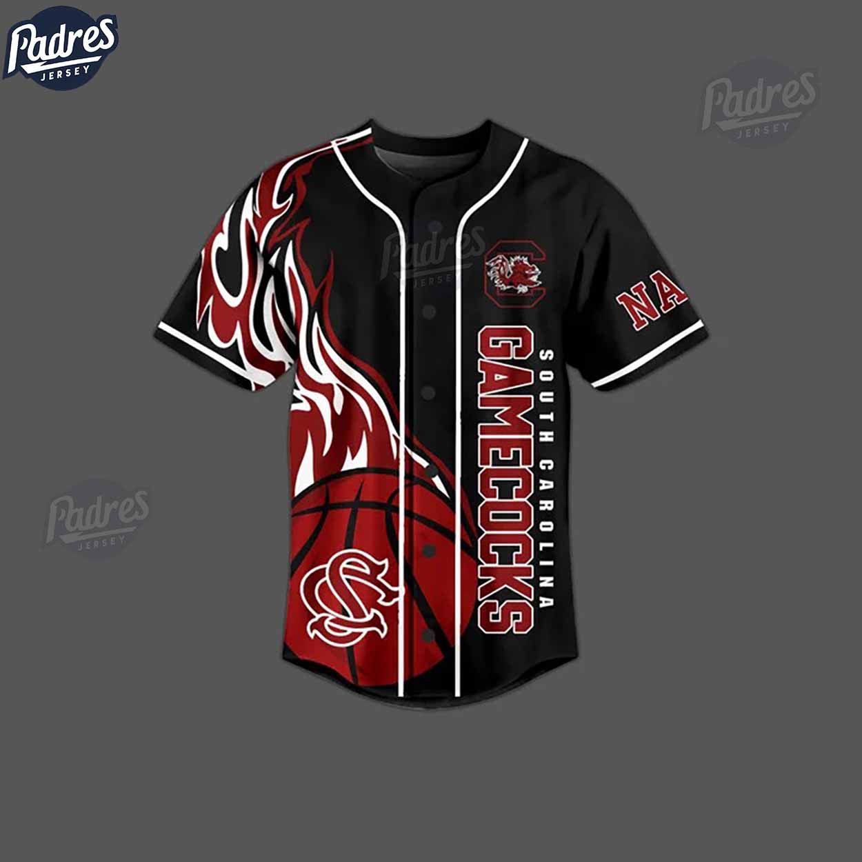 Custom NCAA Basketball South Carolina Gamecocks Baseball Jersey - Padres Jersey Oasis: Elevate Your Baseball... (Image 1)