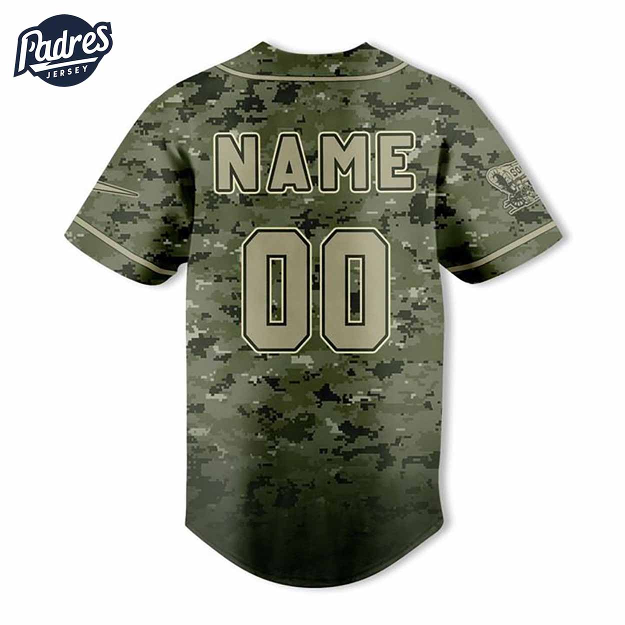 Custom NCAA Oklahoma Sooners Eagle Camo Baseball Jersey - Padres Jersey Oasis: Elevate Your Baseball Style Game... (Image 3)