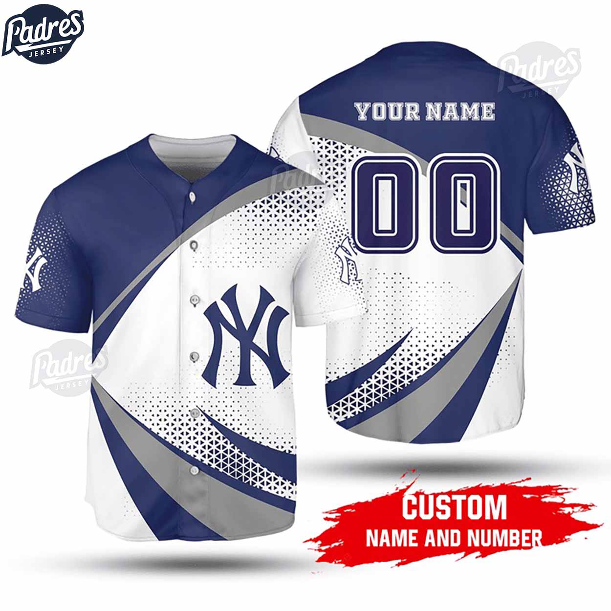 Custom Name And Number New York Yankees Baseball Jersey Shirt