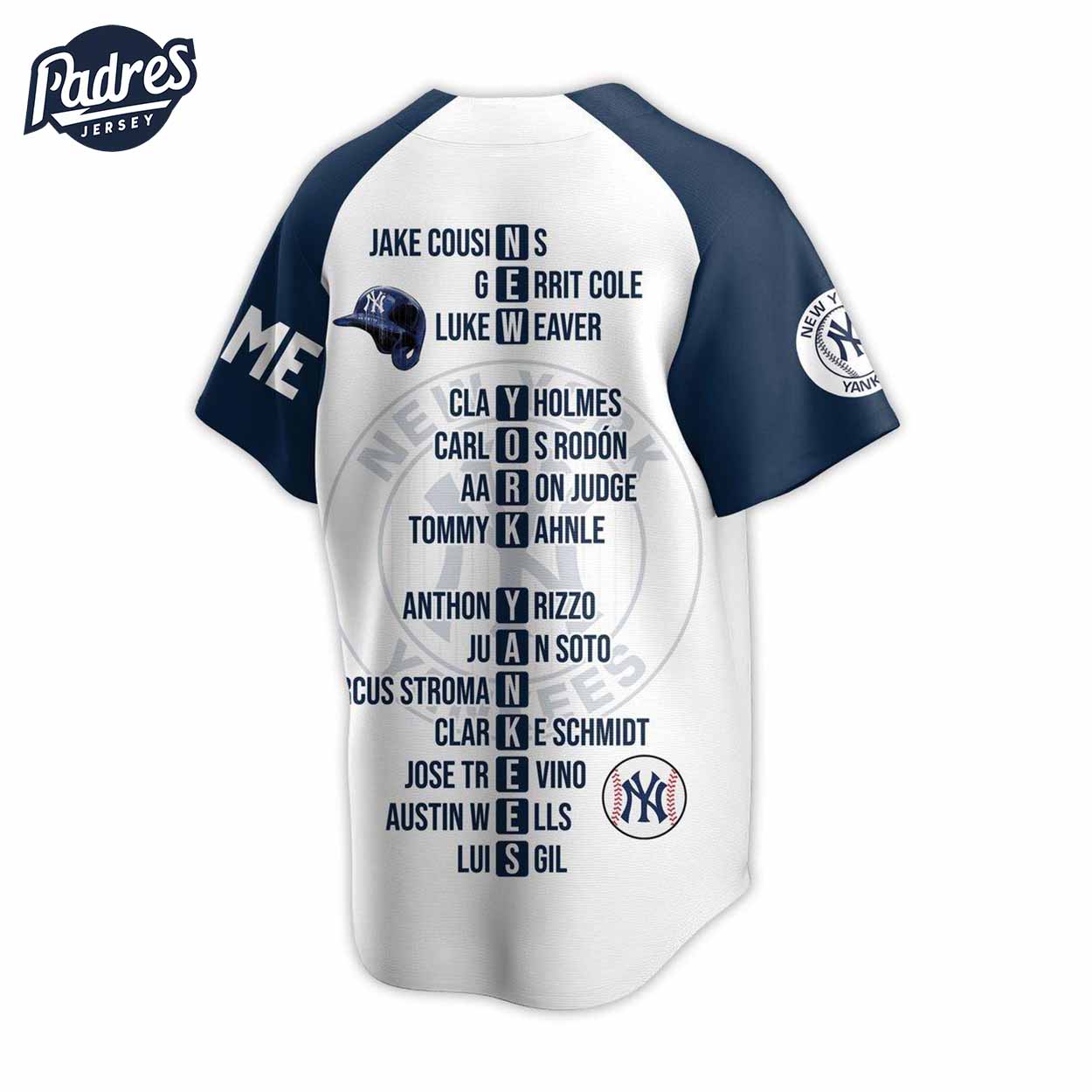 Custom Name New York Yankees 2024 MLB Baseball Jersey - Padres Jersey Oasis: Elevate Your Baseball Style Game... (Image 4)
