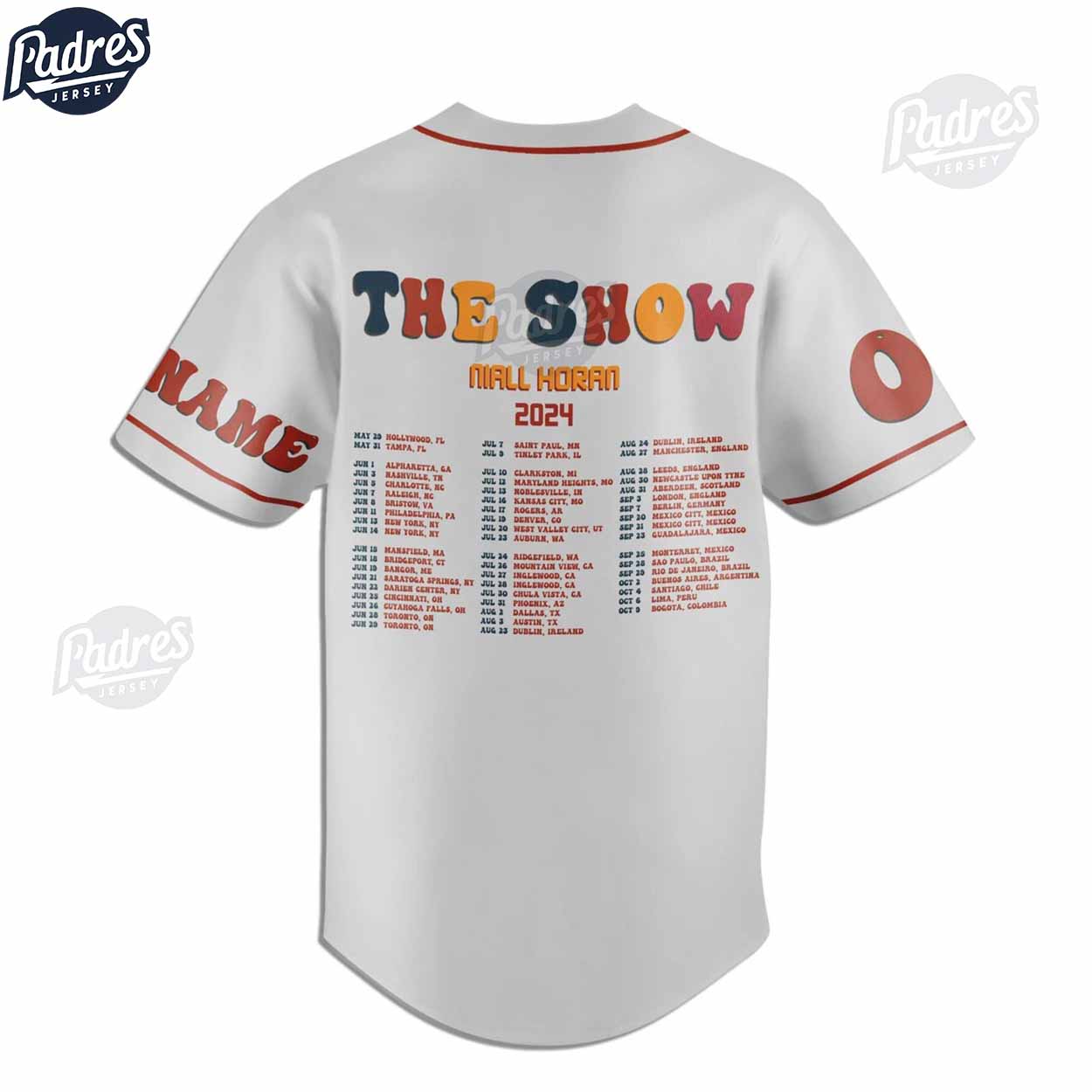 Custom Niall Horan 2024 The Show Baseball Jersey - Padres Jersey Oasis: Elevate Your Baseball Style Game... (Image 3)