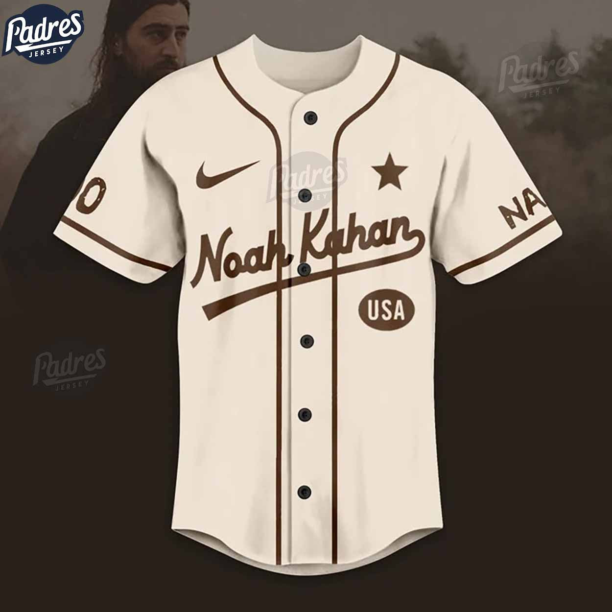 Custom Noah Kahan USA Baseball Jersey - Padres Jersey Oasis: Elevate Your Baseball Style Game T-Shirts, Hoodie,... (Image 2)
