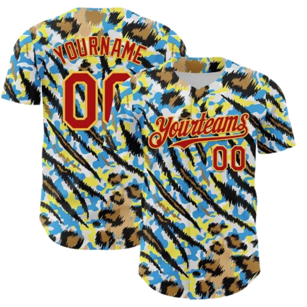 Custom Pattern Rave Party Animal Tiger Leopard Print Baseball Jersey - Grishko.com T-Shirts, Hoodie, Sweatshirt (Image 2)