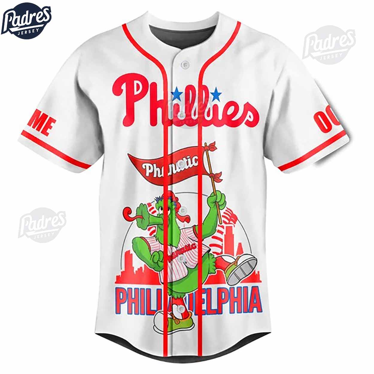 Custom Philadelphia Phillies Phillie Phanatic Baseball Jersey Online - Padres Jersey Oasis: Elevate Your... (Image 2)