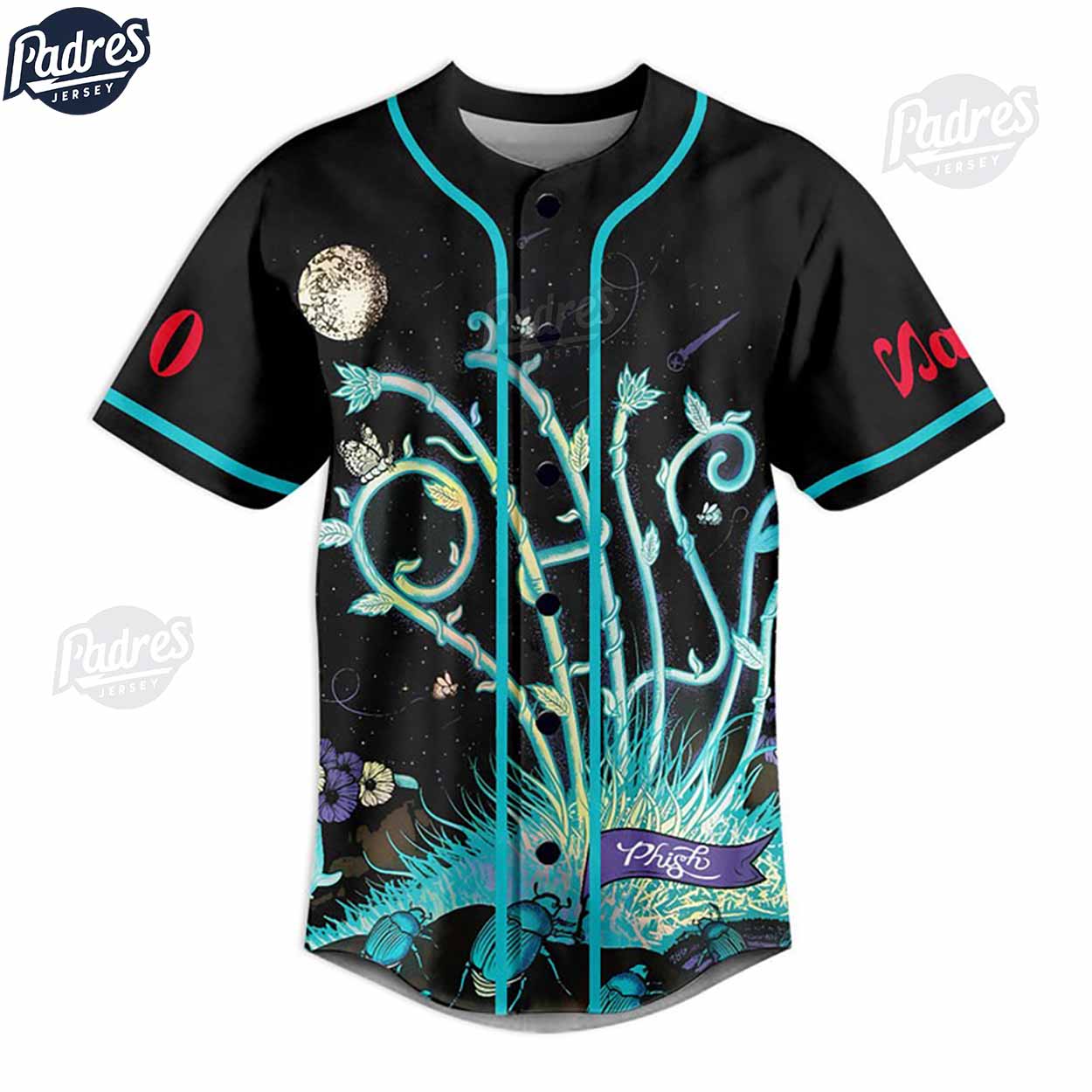 Custom Phish Baseball Jersey Gifts - Padres Jersey Oasis: Elevate Your Baseball Style Game T-Shirts, Hoodie,... (Image 2)