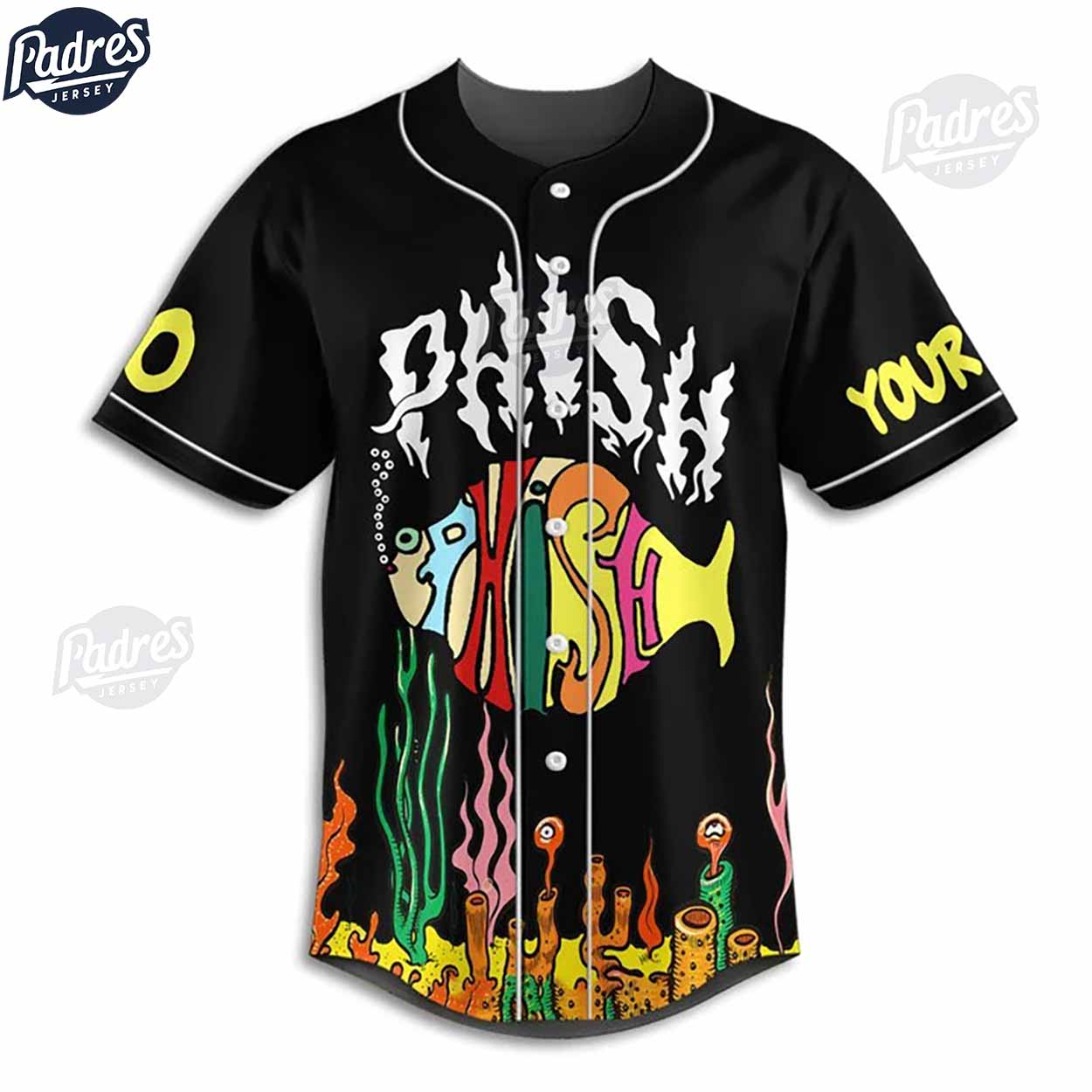 Custom Phish Summer Tour 2024 Baseball Jersey - Padres Jersey Oasis: Elevate Your Baseball Style Game T-Shirts,... (Image 2)