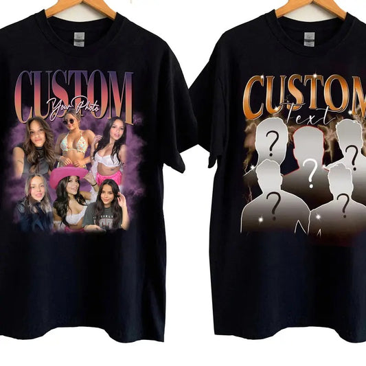 Custom Photos Custom Couple Sweatshirt - Casual Crewneck Fitted Design for Valentines Day and Couple Matching Sweaters...