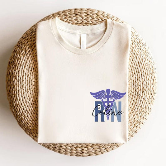 Custom RN T-shirt, Personalized Registered Nurse Shirt, Gift for Nurse, Nursing Tee, Future Nurse Gift Hoodie, Sweatshirt