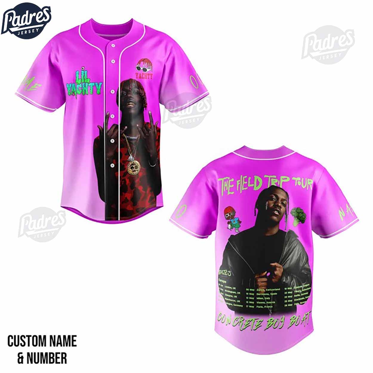 Custom Rapper Lil Yachty Baseball Jersey - Padres Jersey Oasis: Elevate Your Baseball Style Game T-Shirts,... (Image 1)