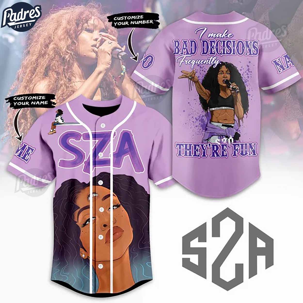 Custom SZA Baseball Jersey Style - Padres Jersey Oasis: Elevate Your Baseball Style Game T-Shirts, Hoodie,... (Image 1)