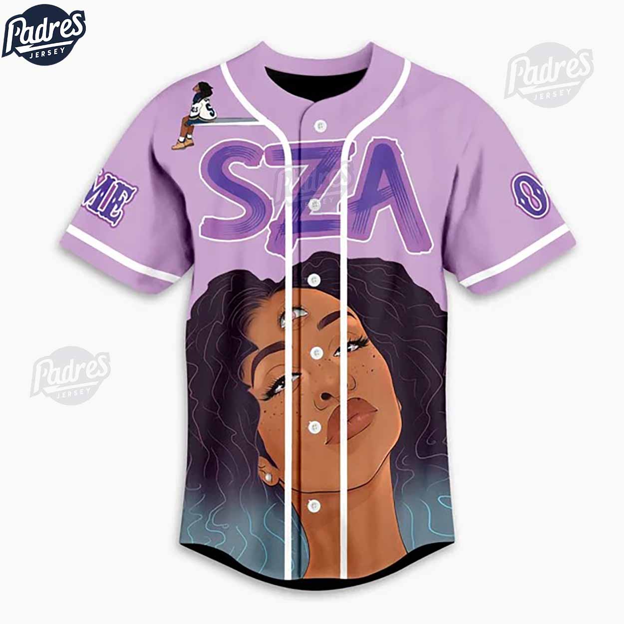 Custom SZA Baseball Jersey Style - Padres Jersey Oasis: Elevate Your Baseball Style Game T-Shirts, Hoodie,... (Image 2)