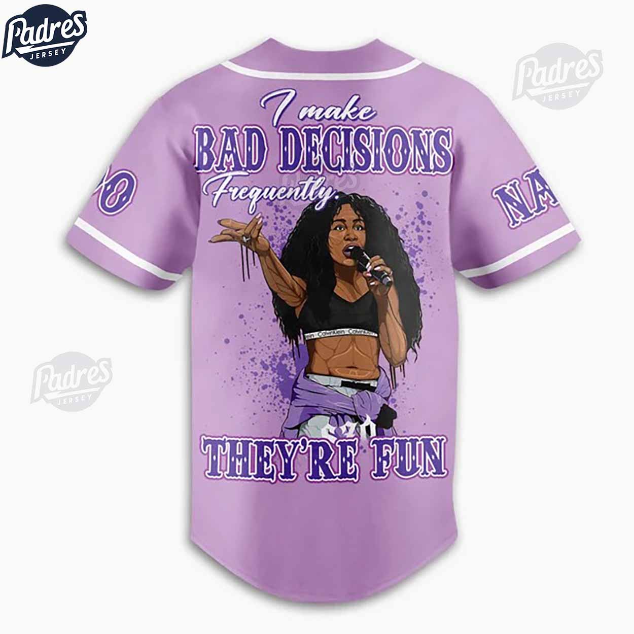 Custom SZA Baseball Jersey Style - Padres Jersey Oasis: Elevate Your Baseball Style Game T-Shirts, Hoodie,... (Image 3)