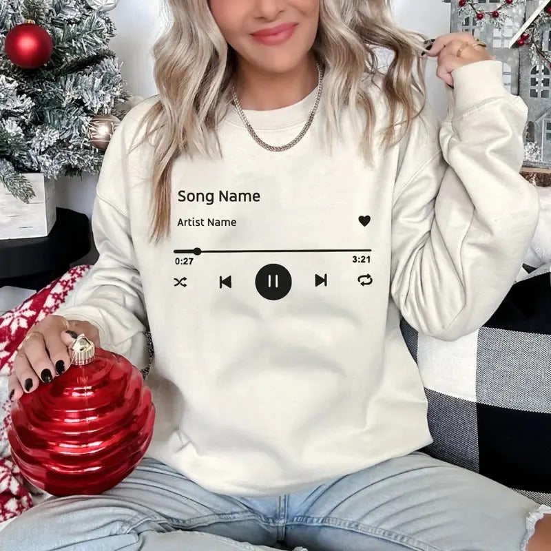 Custom Song Name Tee Shirt, Customized Artist Name Sweatshirt, Favorite Song T-Shirt, Favorite Music Shirt, Concert...